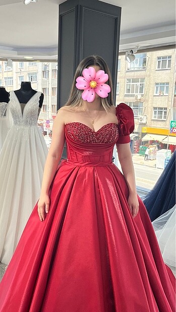 ÖZEL TASARIM SATEN KINA ABİYESİ - Görsel 2