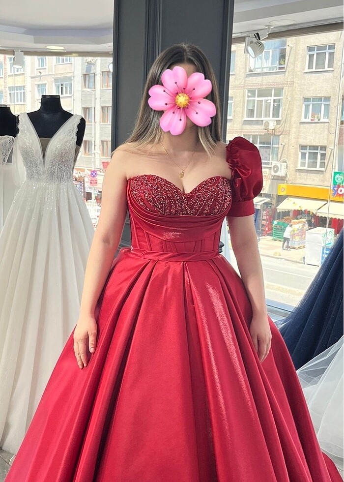 ÖZEL TASARIM SATEN KINA ABİYESİ - Görsel 2