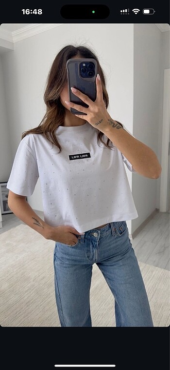 Miu Miu Miu Taşlı Crop