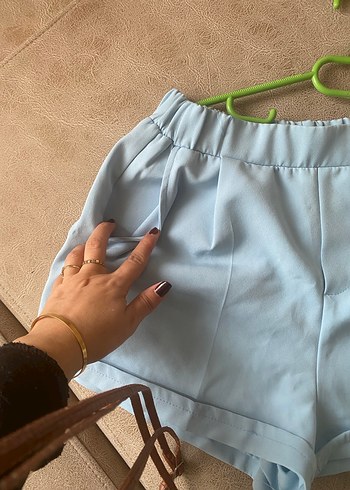 Bej Renkli Rahat Kesim şort - Görsel 4