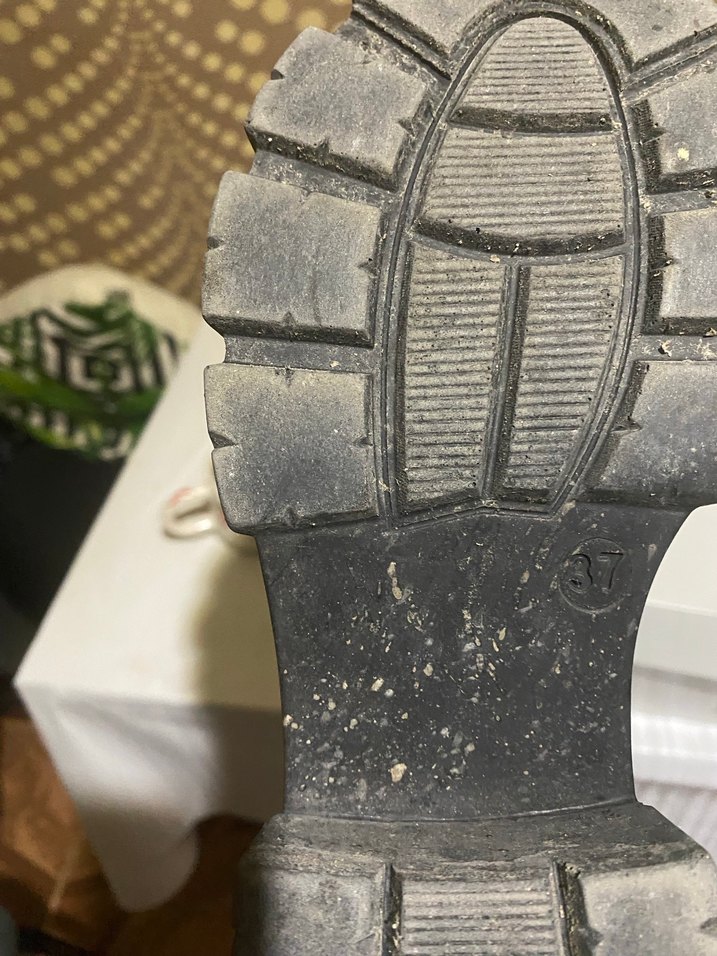 Siyah Platform Topuklu Gotik Kadın Botları - Görsel 4