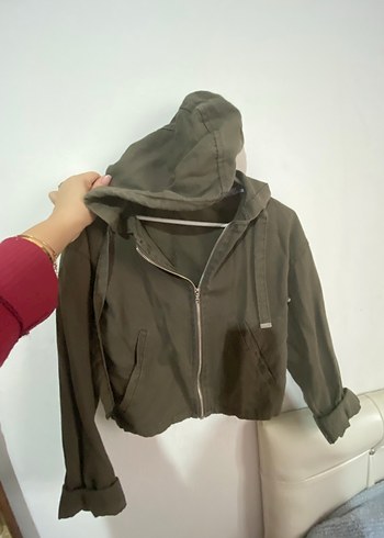 Kadın Kahverengi Fermuarlı Günlük Ceket - Görsel 2