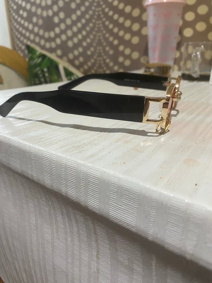 Kırmızı Vintage Kadın Güneş Gözlüğü - Görsel 4