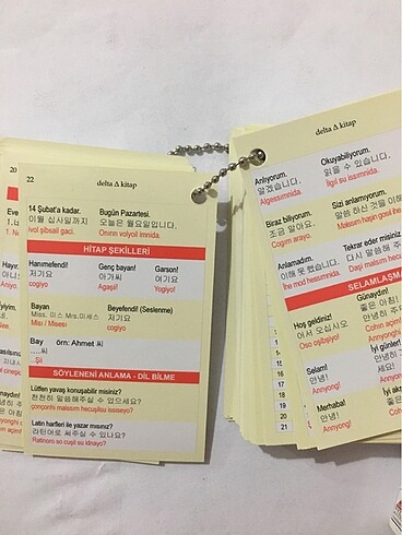  Korece kelime kartları & korece gezi ve konuşma rehberi