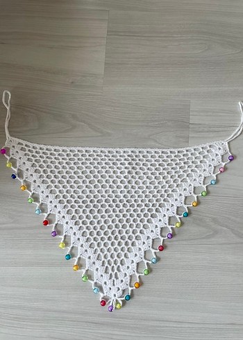 Diğer Bohem Nakışlı Beyaz Saç bandanası