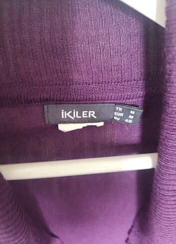 l Beden mor Renk Asimetrik Salaş Kısa Hırka