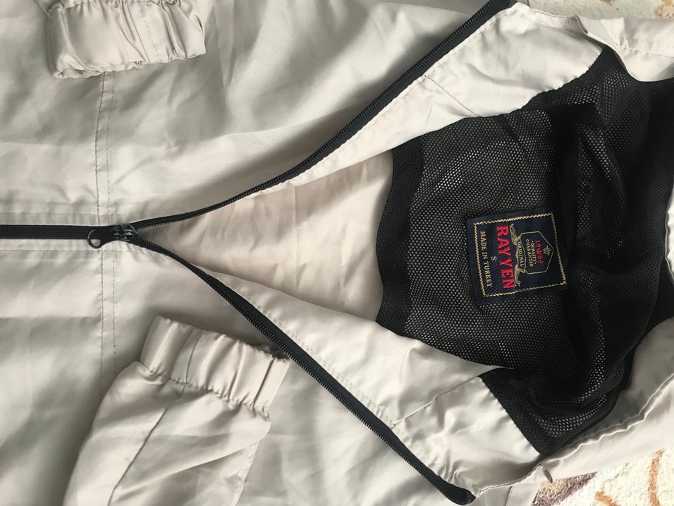 Bej Erkek Midi Boy Keten Yağmurluk - Görsel 2