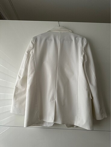 m Beden Ekru oversize blazer