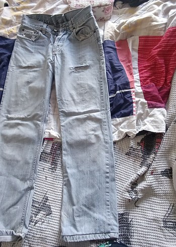 Levis Acik Mavi Rahat Kesim Denim Jean