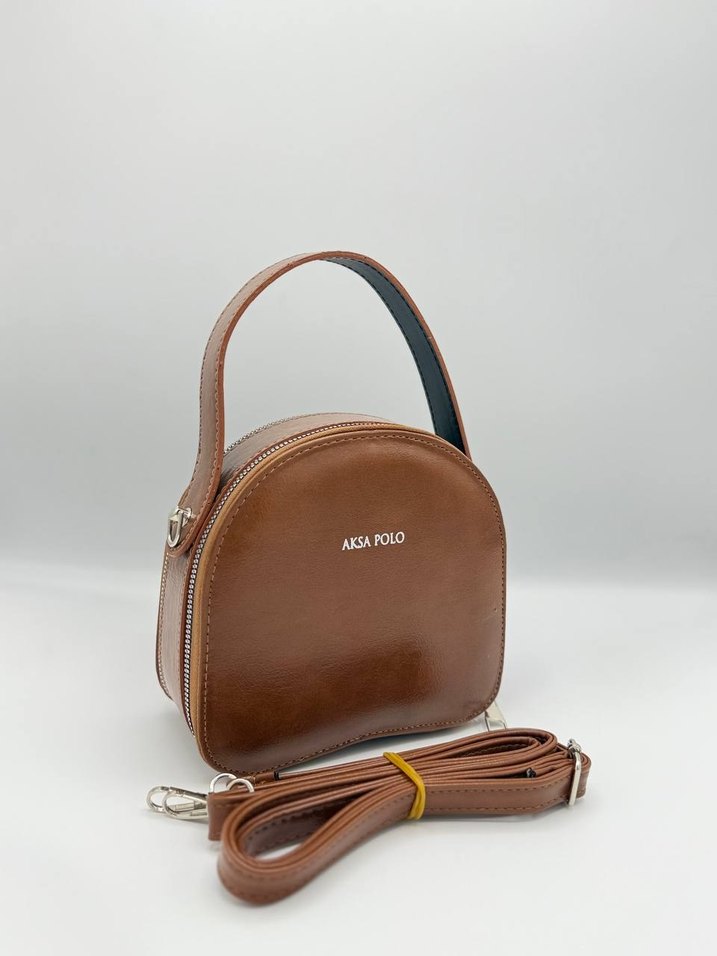 Bej Minimalist Deri Kadın Çanta - Görsel 2