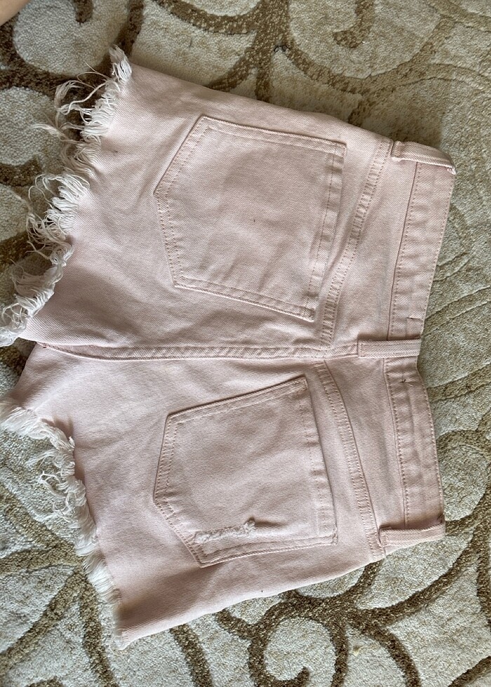 Toz pembe şort - Görsel 2