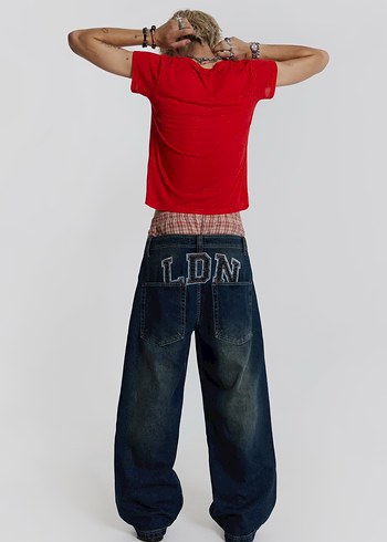 Jaded London baggy pantolon jean - Görsel 4