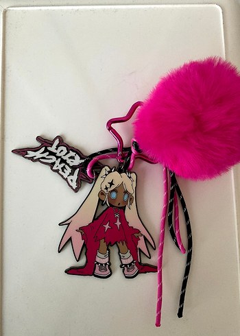 Beden pembe Renk Peach Riot Poppy Anahtarlık