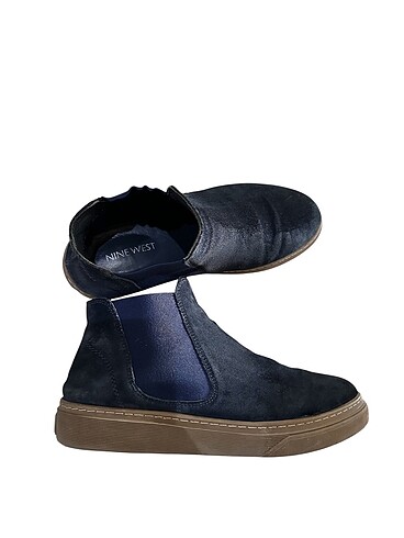 Nine west lacivert bilek boyu süet bot