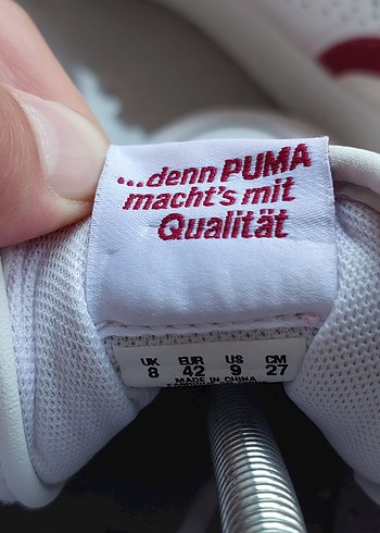42 Beden beyaz Renk Puma Beyaz Erkek Spor Ayakkabı