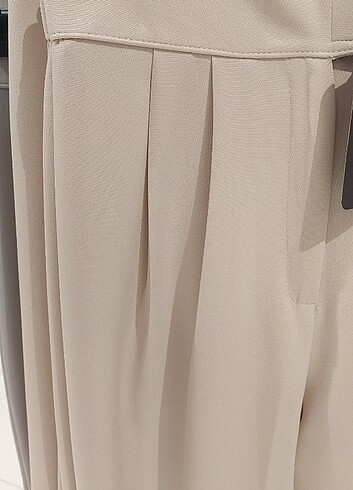 double palazzo pantolon şık hafif parlak - Görsel 5