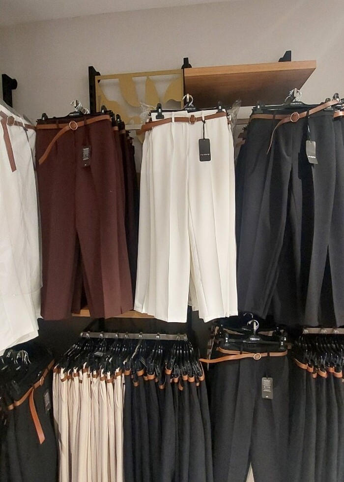 kemerli zarif pantolon bel 42 cm ?boy 93cm? basen 106 cm ?paca 1 - Görsel 5