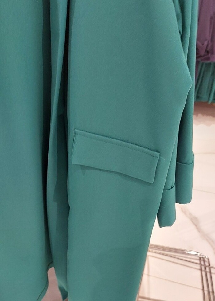 mevsimlik ince ceket boy 96 ikikoltukalti arasi 60 cm kol 50 cm - Görsel 3