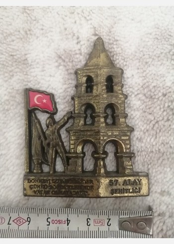 Antika 57. Alay Şehitliği Altın Renkli Figür - Görsel 3