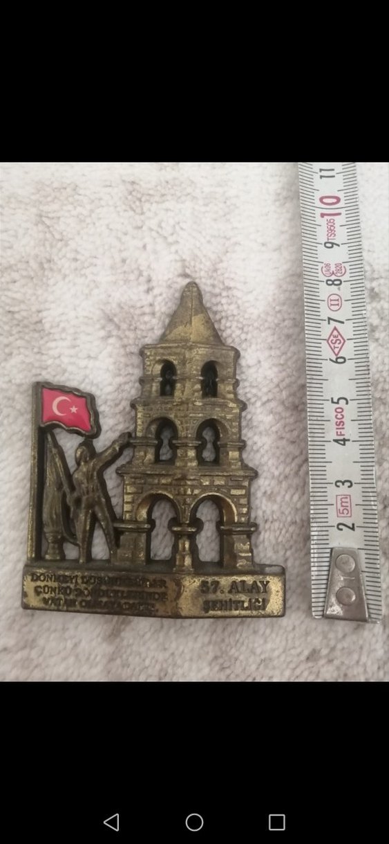 Antika 57. Alay Şehitliği Altın Renkli Figür - Görsel 4