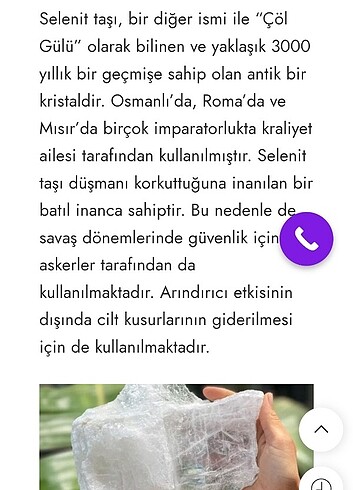 Doğal selünit taşı - Görsel 8