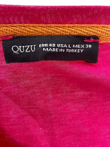 40 Beden pembe Renk Quzu T-shirt %70 İndirimli.