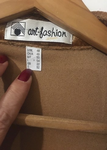 #y2k Vintage Kahverengi Kadife Gömlek# - Görsel 6