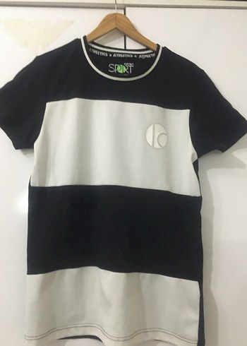 #KOTON MARKA ERKEK T SHİRT# Erkek Siyah Beyaz Spor t şhirt