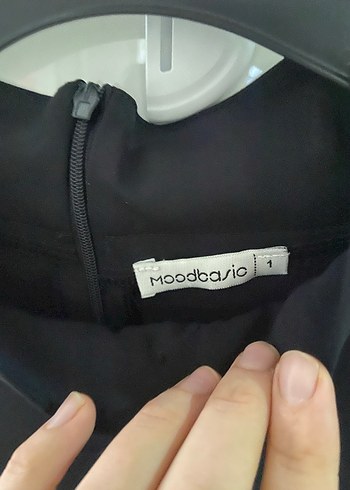 38 Beden siyah Renk Moodbasic Siyah Piliseli Uzun Kollu Bluz