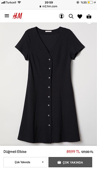 H&M H&M düğmeli elbise