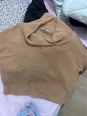 s Beden camel Renk Penti peluş pijama takım