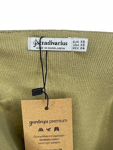 xs Beden yeşil Renk Stradivarius Bluz %70 İndirimli.