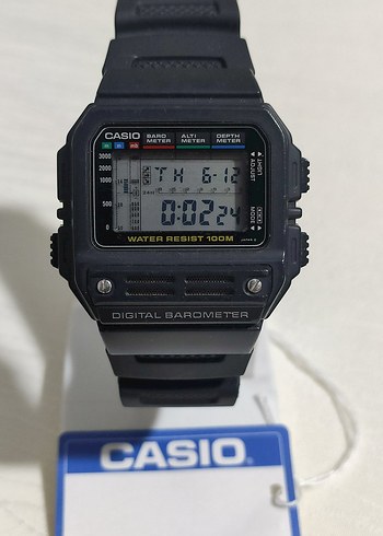 Casio Dijital Barometreli Siyah Erkek Saati