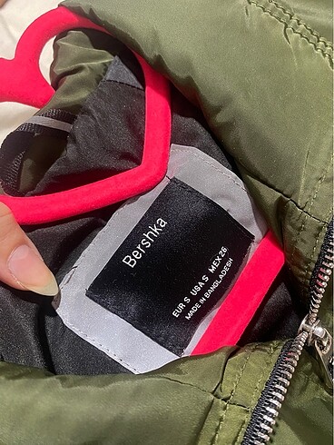s Beden haki Renk bomber crop ceket