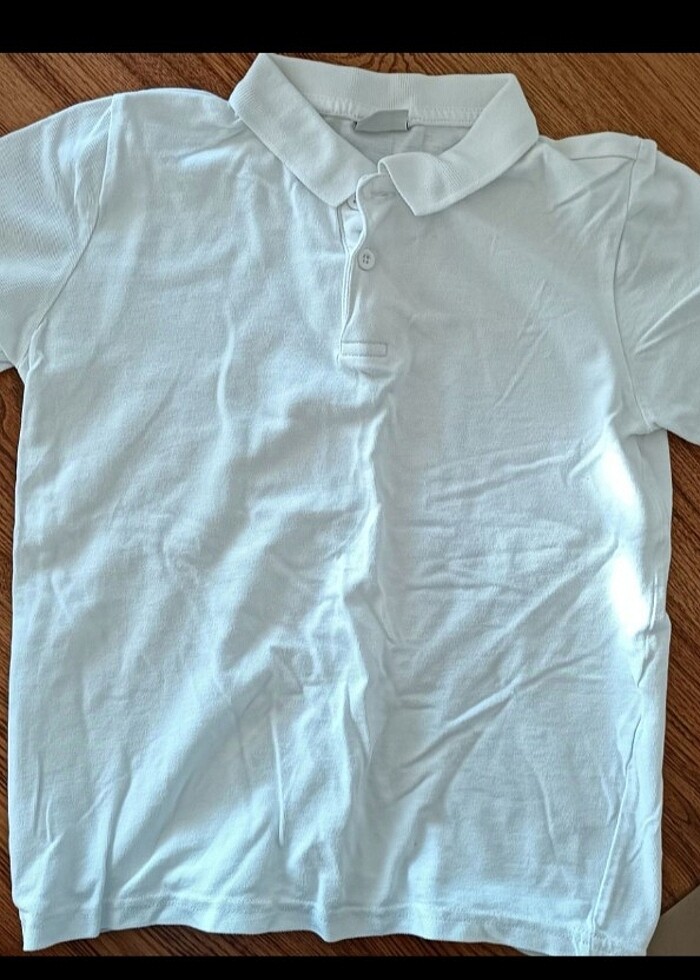 4 ADET !!!! POLO YAKA OKUL T-SHİRT  - Görsel 2