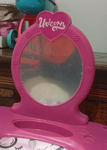 Beden Pembe Unicorn Çocuk makyaj aynası