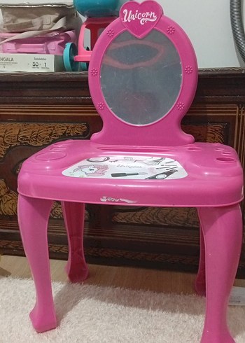 Pembe Unicorn Çocuk makyaj aynası