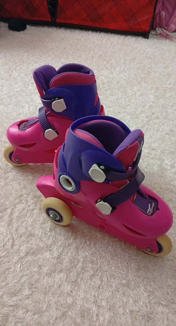 Renkli Pembe Çocuk Patenleri - Görsel 2