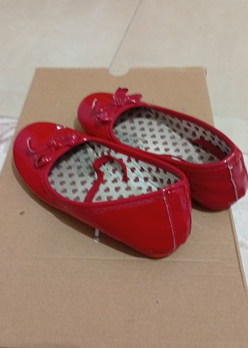 Kız Çocuk Kırmızı Fiyonklu Babet - Görsel 2