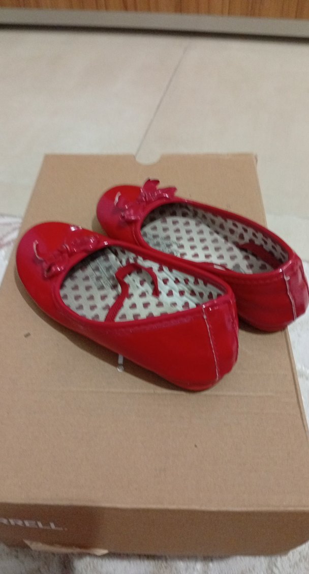 Kız Çocuk Kırmızı Fiyonklu Babet - Görsel 2