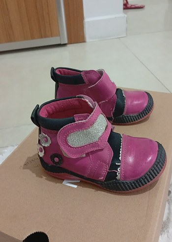 Pembe Çiçekli Kız İlk Adım Ayakkabısı - Görsel 3