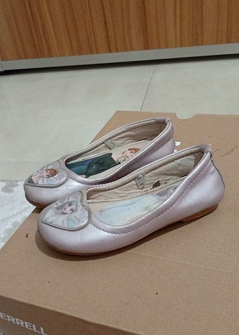 Kız Çocuk Baskılı Bej Babet Ayakkabı - Görsel 3