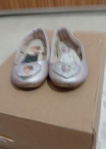 Kız Çocuk Baskılı Bej Babet Ayakkabı - Görsel 2