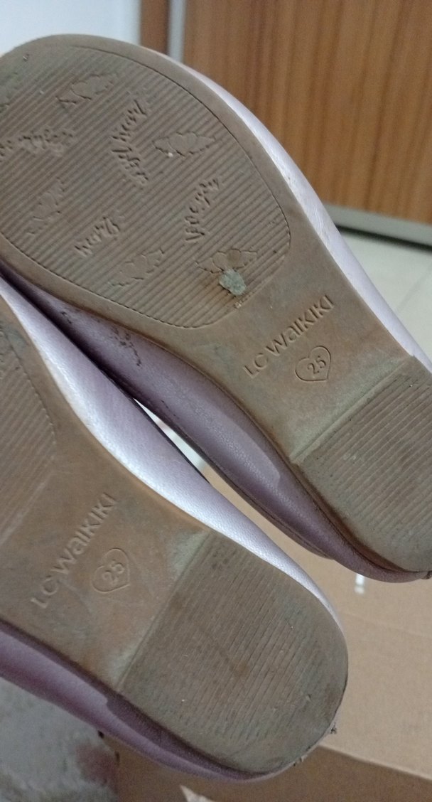 Kız Çocuk Baskılı Bej Babet Ayakkabı - Görsel 4