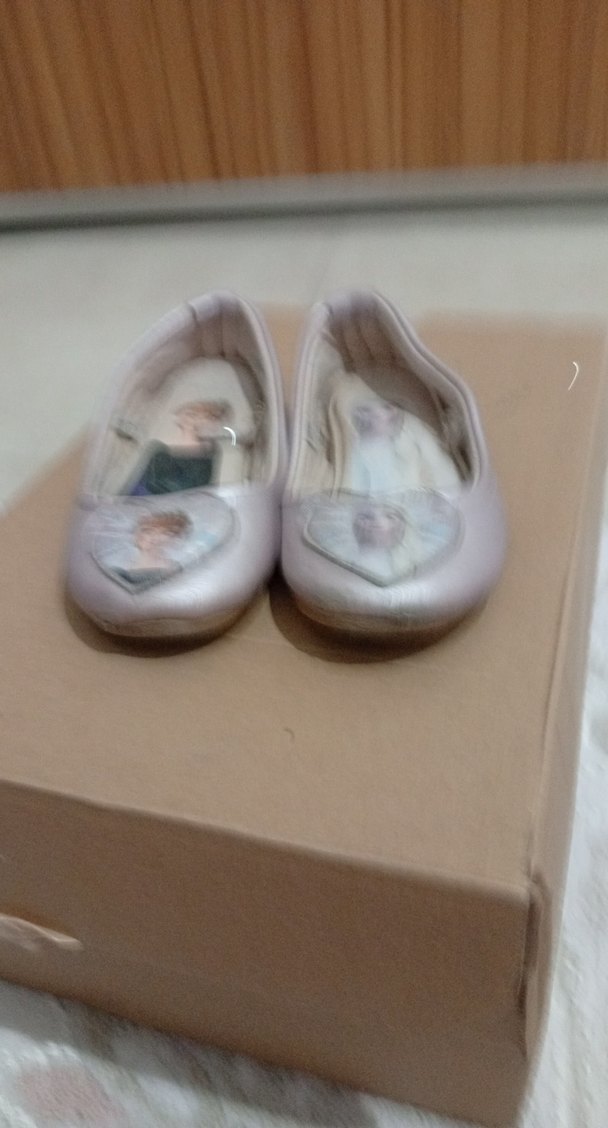 Kız Çocuk Baskılı Bej Babet Ayakkabı - Görsel 2