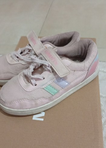 Kız Çocuk Pembe Cırtcırtlı Spor Ayakkabı - Görsel 2