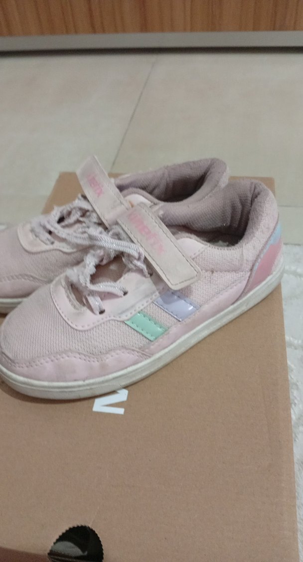 Kız Çocuk Pembe Cırtcırtlı Spor Ayakkabı - Görsel 2