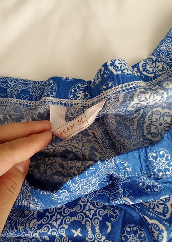 LC Waikiki Rahat Kesim Mavi Bağlama Desenli