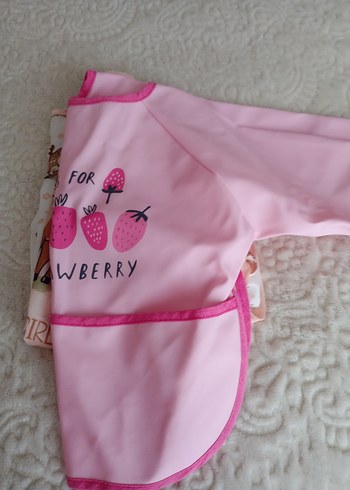 Pembe Baskılı Bebek Önlüğü - Görsel 6