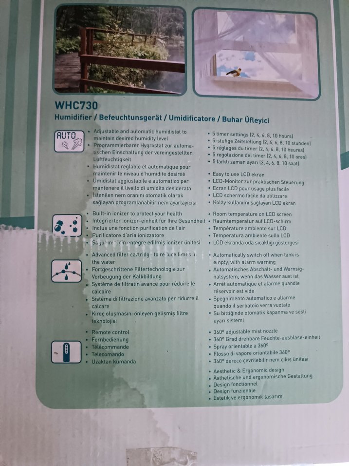 Mavi Havadar Nemlendirici ve Hava Temizleyici - Görsel 5